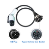 Adattatore EVtaurus Tipo 2 a GBT EV (IEC 62196 a GB/T) Carica EV cinesi nelle stazioni di tipo 2