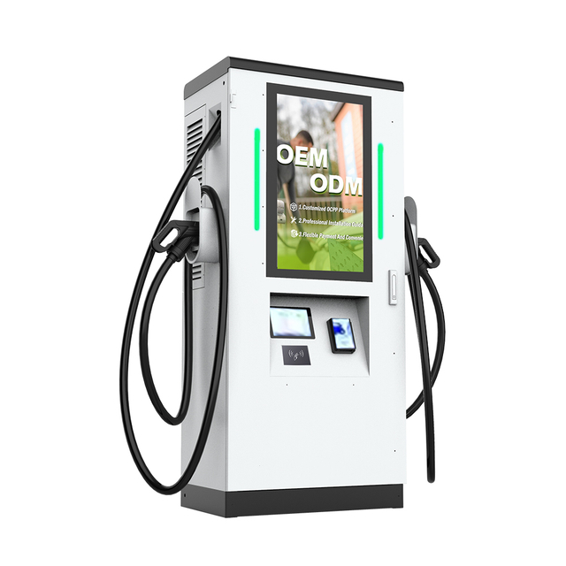 60KW 90KW 120kW DC Screen pubblicitario EV Caricatore EV commerciale OCPP1.6J Ethernet/4G DC Electric EV Car Charger EV DC Station di ricarica