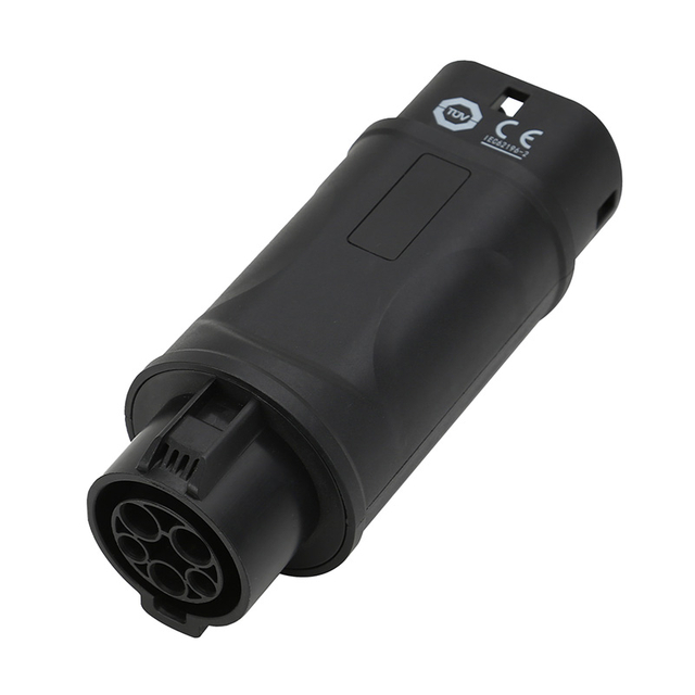 Tipo1 su tipo 2 Adattatore EV 16A/32A monofase senza cavo da 32A Tipo 1 (SAE J1772) maschio a tipo 2 (IEC62196) femmina